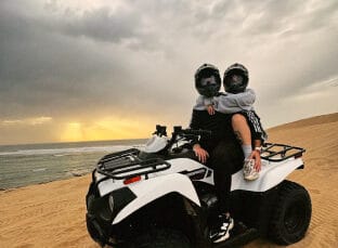 Location Quad Essaouira: Discover Essaouira by Quad Bike 1 Quad biking through the sandy landscape near Essaouira